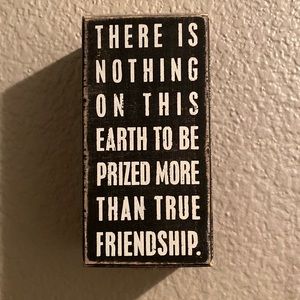 Wooden Friendship sign